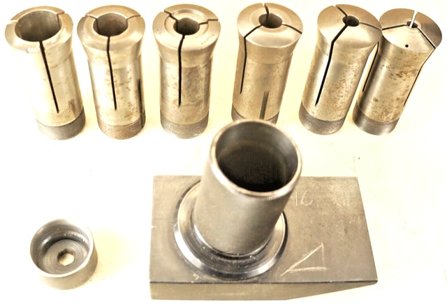 Eagle Rock Endmill Shellmill Grinding Fixture 5C collet A1-205-00   With Collets