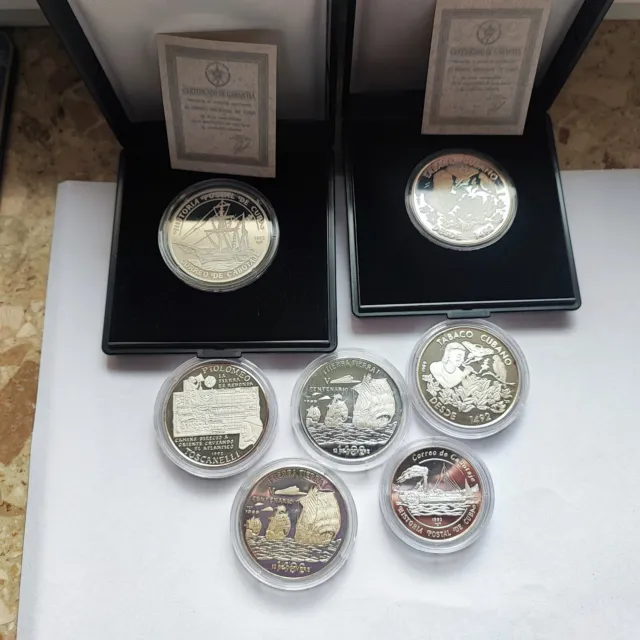 Lot, Silbermünzen  Pesos
