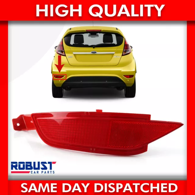 Rear Bumper Reflector Left Passenger For Ford Fiesta (Rhd) (2008-2017)