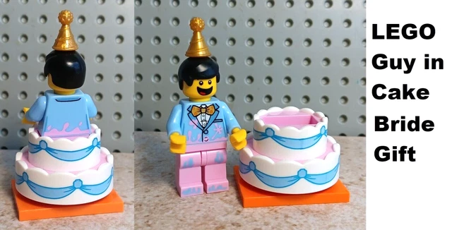LEGO Bride Gift Bachelorette Party Favor CAKE GUY Birthday Celebration Hat Stand