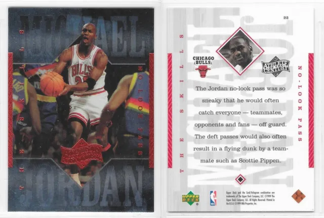 Upper Deck 1999 Nba Basketball #22 Michael Jordan Bulls Athlete Of The Century