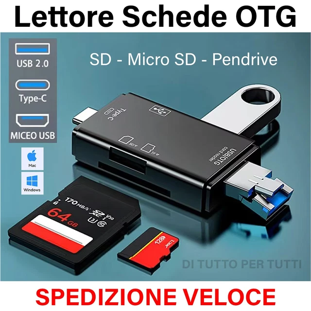 Lettore Di Schede USB C UGREEN Universale, Adattatore OTG Per Micro SD TF Per Smartphone, Tablet, PC E Laptop - Foto 2