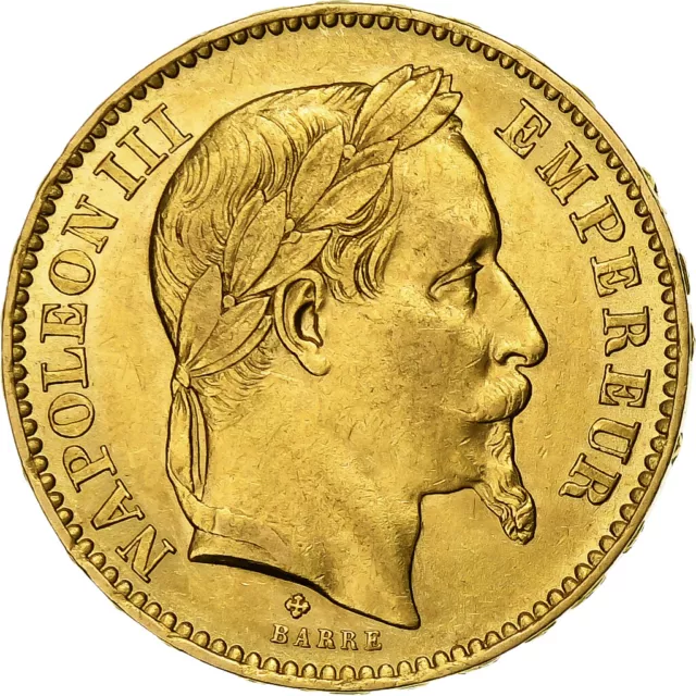 [#1159017] Frankreich, Napoleon III, 20 Francs, 1866, Strasbourg, Gold, VZ, Gado