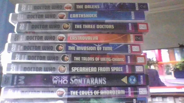 Doctor Who - 10 x DVD Collection BRAND NEW UNPLAYED  UNSEALED CLEAR CASES Dr Who