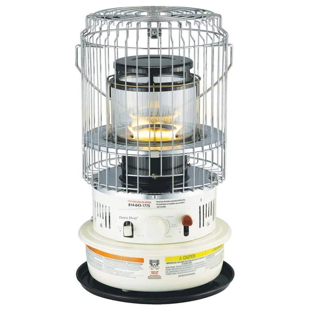Duraheat Compact Convection Heater 21.4"H Fuel Gauge Auto Shut Off Steel Beige Duraheat Compact Convection Heater 21.4"H Fuel Gauge Auto Shut Off Steel Beige