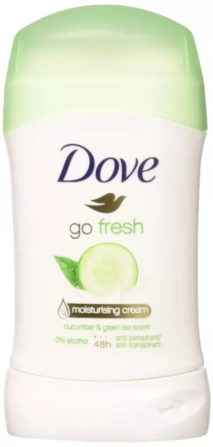 Dove Go Frais Crème Hydratante Avec Concombre & Thé Vert pour Unisexe 40 ML