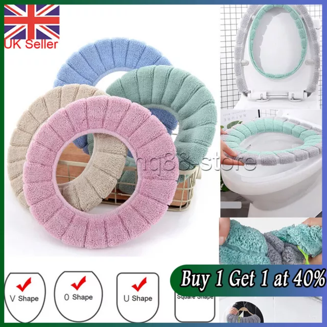 Bathroom Warmer Toilet Washable Soft Pad Seat Closestool Cover Lid Mat Cushion