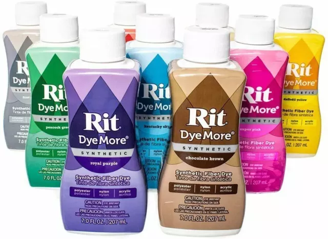 Rit DyeMore 7 Oz. Synthetic Liquid Fiber Dye Clothing Décor Crafts Fabric 1 Pack