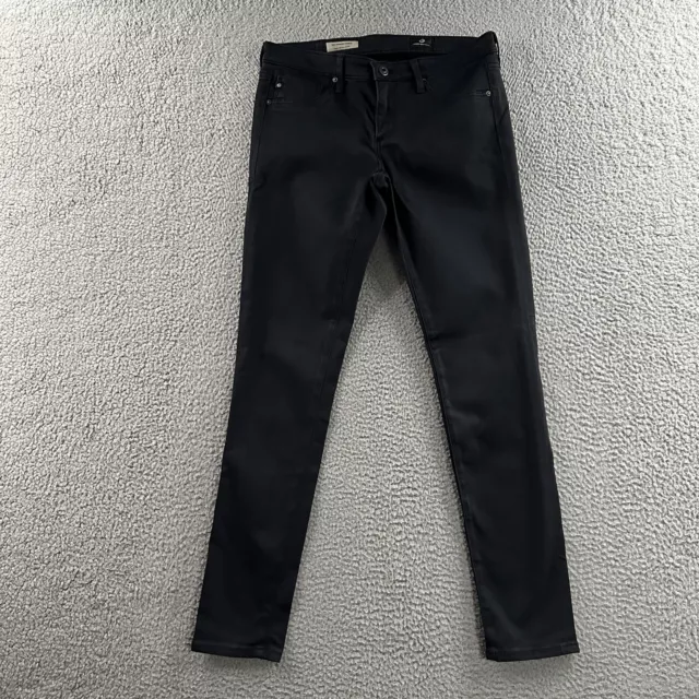 AG Adriano Goldschmied Womens Jeans Black Size 28 The Legging Super Skinny Ankle