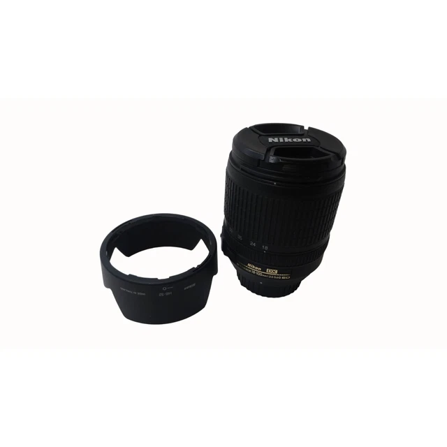 Nikon AF-S DX VR 18-105mm Lens Nikkor f1.5-5.6G ED AF Nikon HB-32 Lens Hood
