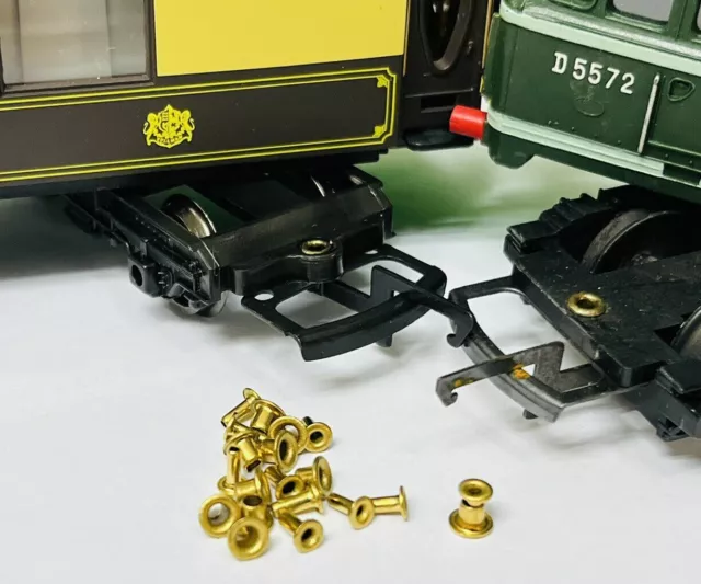 Hornby TriAng 00 X 20 Coupling & hook brass Rivets for class 31/35! New!