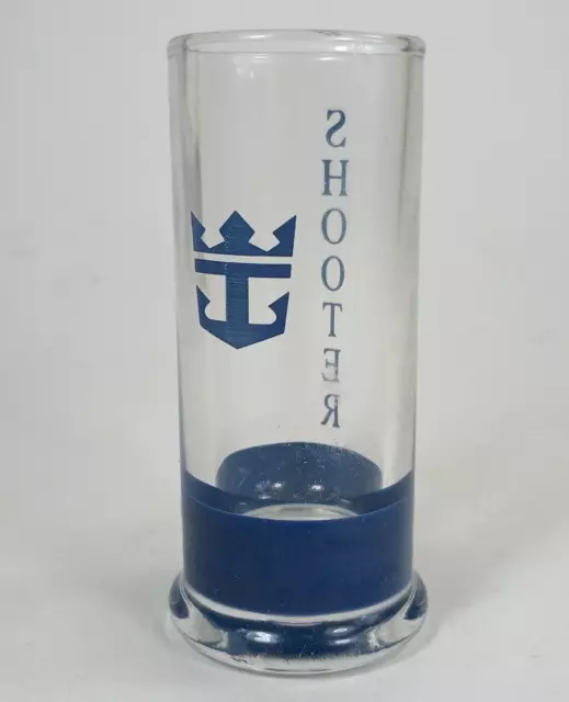 Royal Caribbean Cruise Line Double Shooter Shot Glass. 3.5". Made in France.