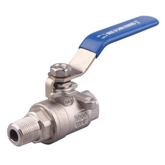 Full Port Ball Valve 3/8 Inch - Male x Female Stainless Steel 304 Hea...