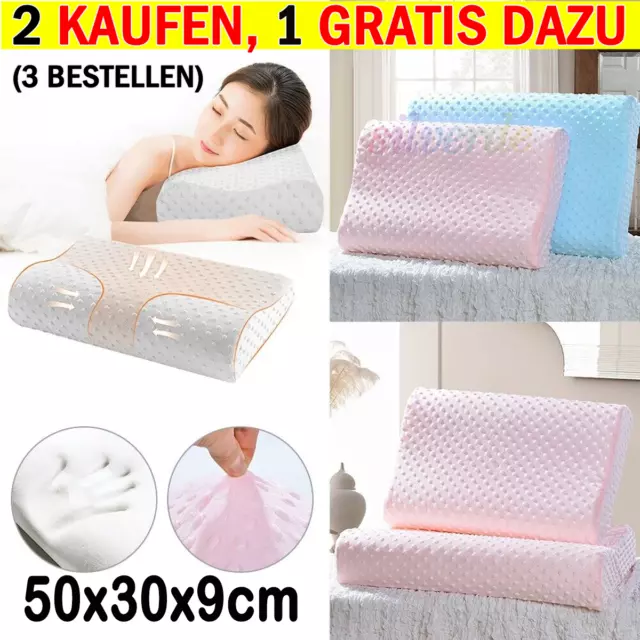 Weiche Kissenbezüge Kissenbezug für Contour Memory Foam Nackenkissen Unisex  DE