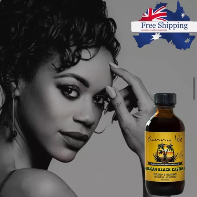 The Original Sunny Isle 100% Organic Jamaican Black Castor Oil 2 Ounces