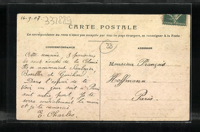 CPA Sainte-Foy-la-Grande, Les bords de la Dordogne 1907 2