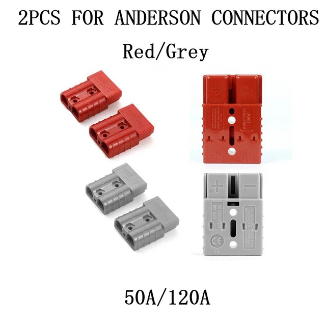 For Anderson Plugs Current Connectors Industrial Plugs 1 Pair Copper Silver