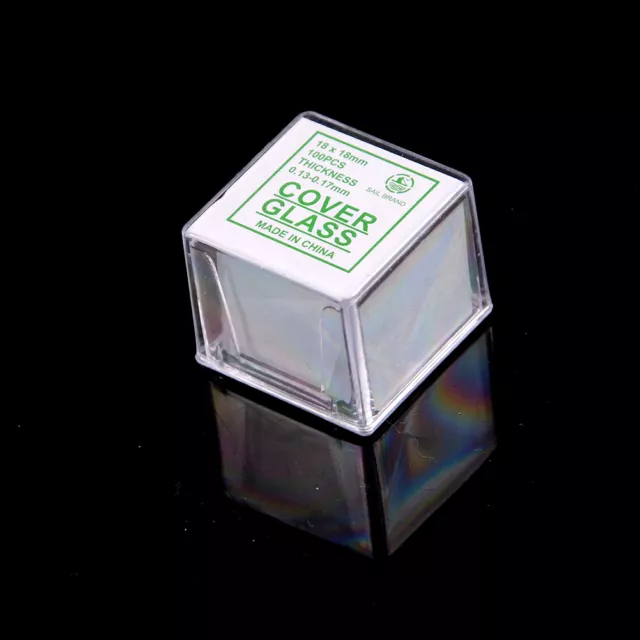 100 pcs Glass Micro Cover Slips 18x18mm - Microscope Slide Covers_qn