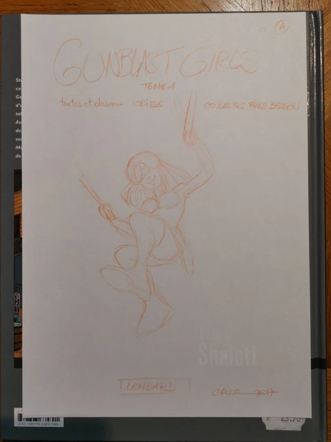 Projet De Couverture 2 Gunblast Girls Dessin De Crisse + Autocollant Ttbe