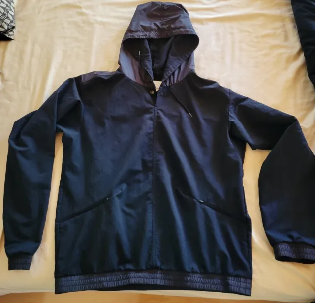 Nanamica Unisex Black Pull-over Hooded Parka Jacket Size: L