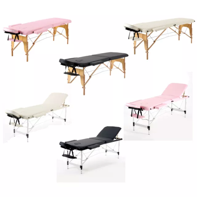 Portable Folding Massage Table Beauty Salon Tattoo Therapy Couch Bed Lightweight