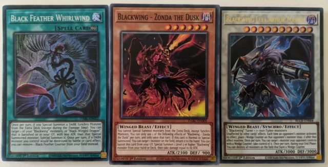 YuGiOh 29 Card Blackwing Deck Core with 9 Card Extra Deck