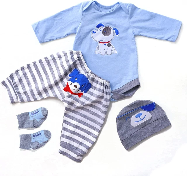 Reborn Dolls Clothes for 20-22 Inch Baby Boy Newborn Girl Dolls Jumpsuit Skirt