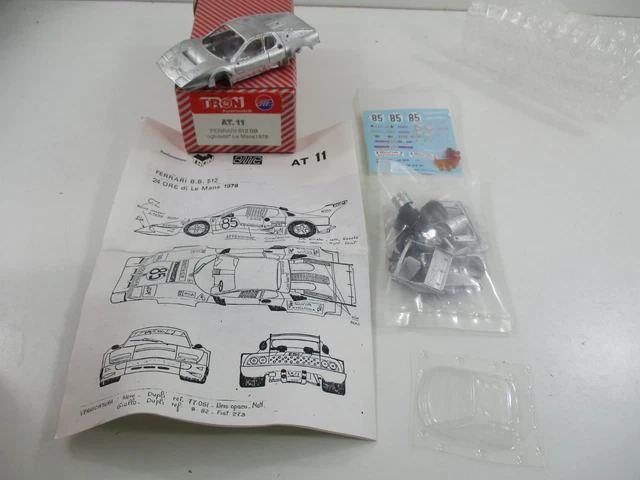AMR-X Nostalgia 1:43 - Model Sports Car - Ferrari 512BB Bellancauto Le Mans 1980 Handbuilt Ruf Metal Kit X Amr