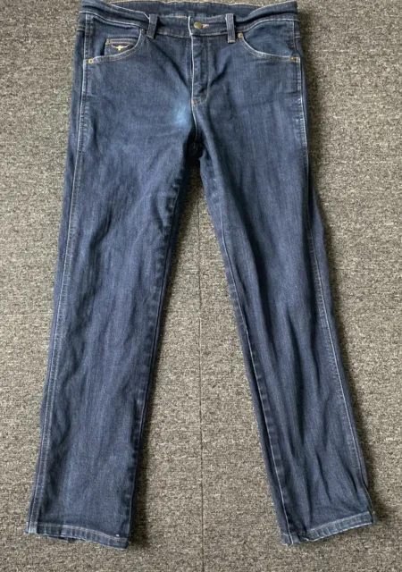 RM Williams TJ110 Jeans Men's 34R Blue Denim Straight Leg Stretch Australia