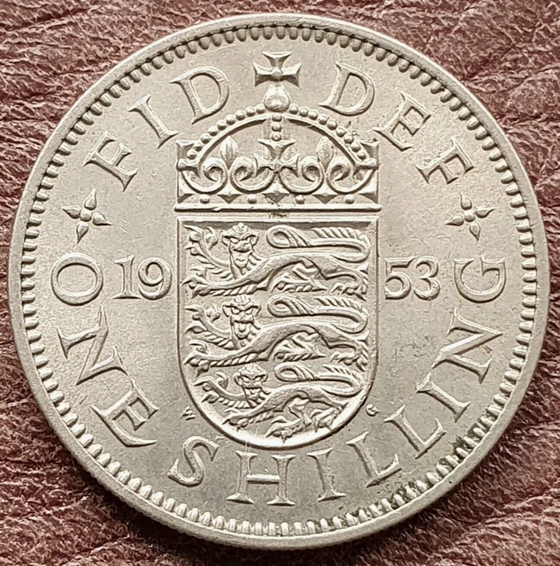 1953 REGINA ELISABETTA II Incoronazione Anno Uno Scellino Moneta Unc Obv  (da un set) EUR 5,31 PicClick IT