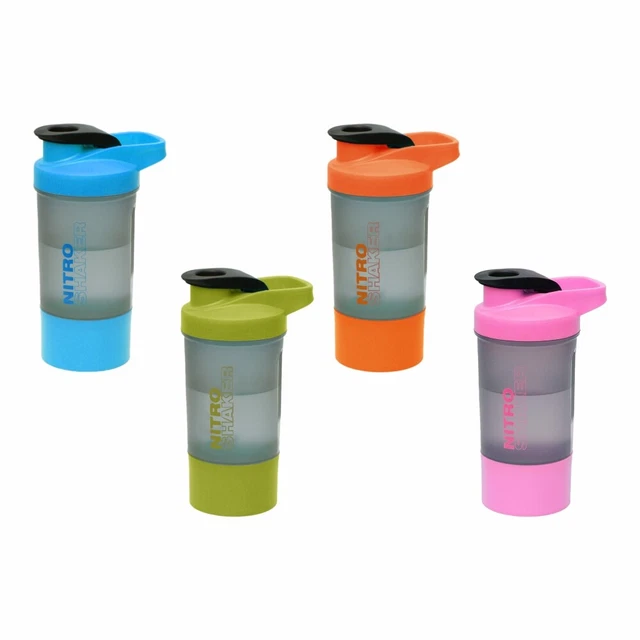 Protein Nitro Shaker Fitnessstudio mit Deckel 600 ml Flasche für Mehrzweck Home Office