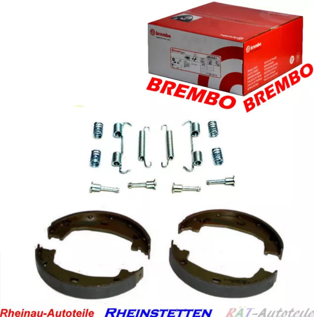 BREMBO Bremsbacken Satz Handbremse Feststellbremse+Zubehörsatz für hinten BMW VW