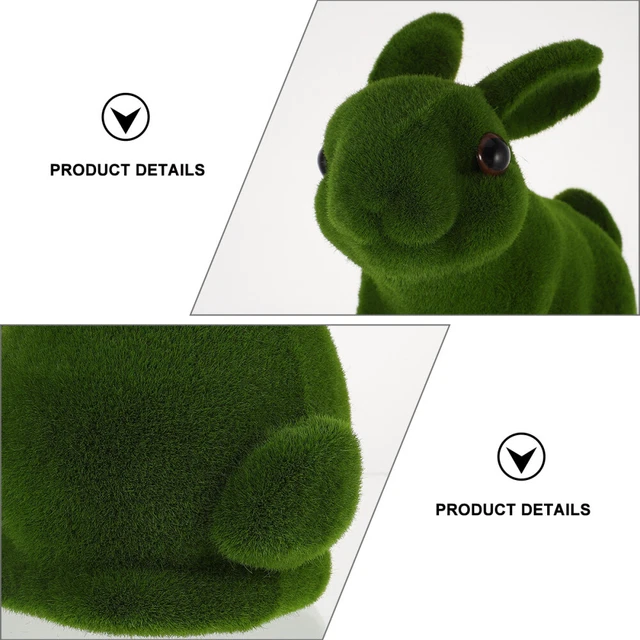 1Pc Moos Bunny Figuren Decor Tafelaufsatz Bunny Tafelaufsatz 7