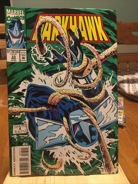 MARVEL COMICS: : DARKHAWK Vol. 1 No. 33 Nov. . 1993.  STAN LEE PRESENTS