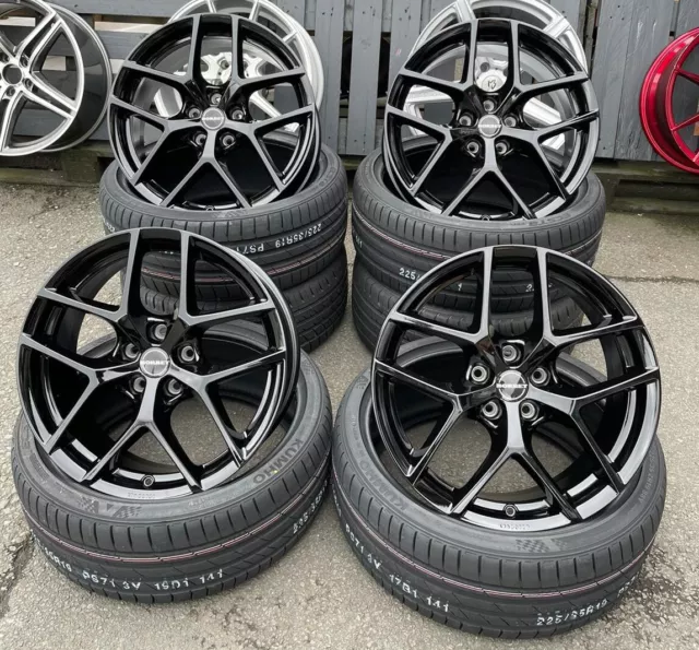 19 Zoll Borbet Y Alufelgen 5x114,3 für Tesla Model 3 Felgen schwarz Neu