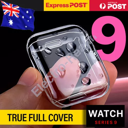 Full Cover Apple Watch 9 8 Screen Protector Case Ultra 49mm 7 SE 41/45/40/44mm