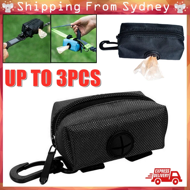 Dog Poop Bag Holder Pet Puppy Garbage Waste Pick Up Bags Dispenser Pouch Outdoor