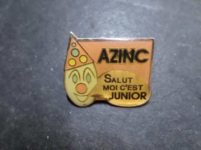 Collection Pins Objects Advertising Images,Azinc ,Junior,Used,Old Rare Enamel