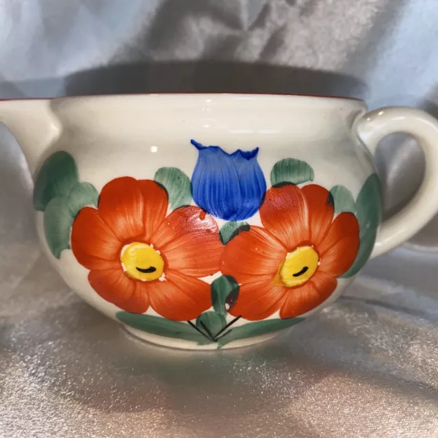 Vintage Hand Painted Ditmar Urbach Floral Creamer