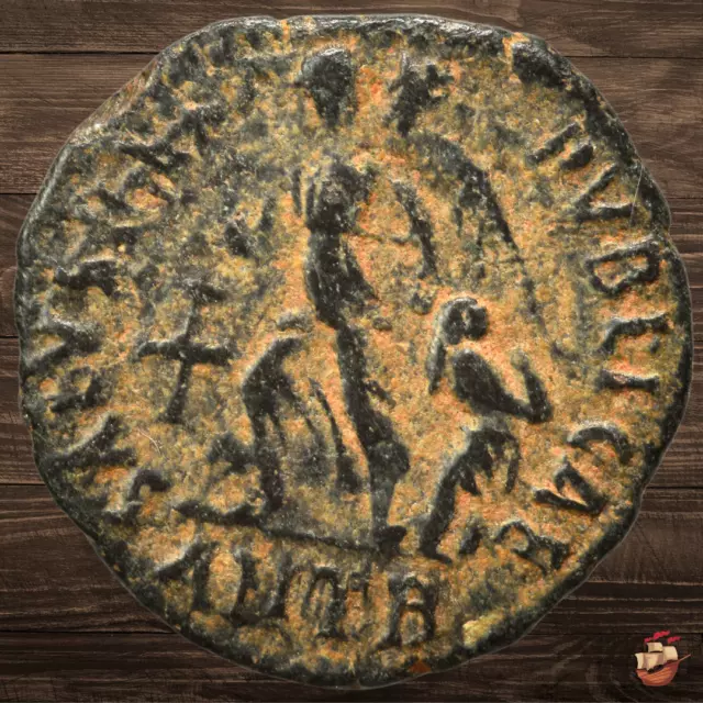 Byzantine Follis coin - Nummus - Theodosius I (379-395 AD) Antioch ^^ 13mm *H045