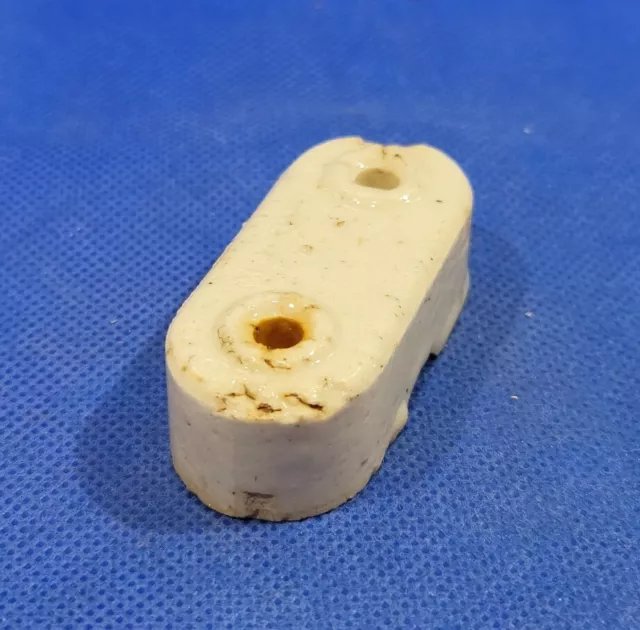 Small White Porcelain Ceramic Electrical Insulator