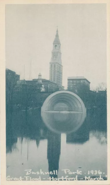 HARTFORD CT - 1936 Flood Bushnell Park