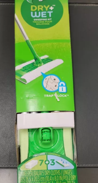 Swiffer Sweeper 2-in-1 Dry and Wet Multi-Surface Mopping Starter Kit 2 PACK