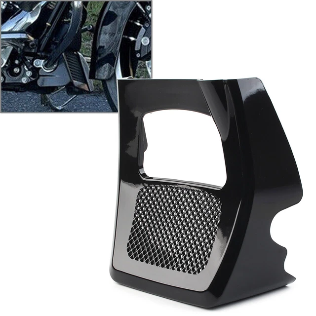 Front Spoilers Radiator Chin Cover Fairing Set For Harley Road Street Glide 17+