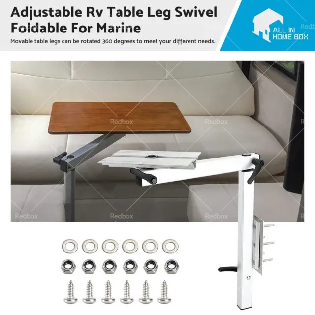 Adjustable Rv Table Leg Swivel Foldable For MarineAluminum Alloy AU