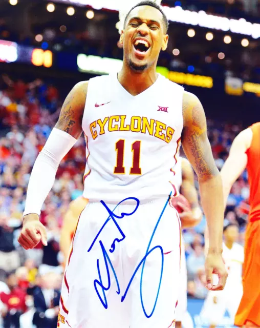 Monte Morris Autographed Signed 8x10 Photo COA Iowa State St. Washington Wizards