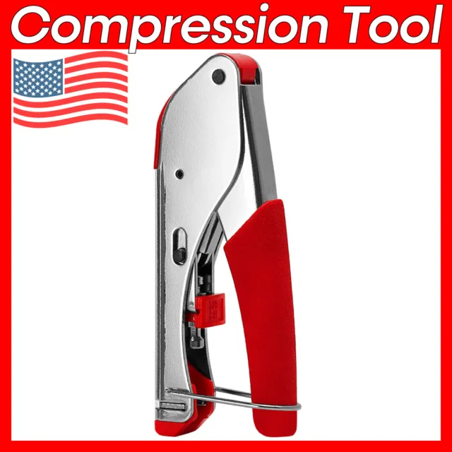 F-Type Coaxial Cable Crimper RG59 RG6 Universal Compression Tool Connector CCTV