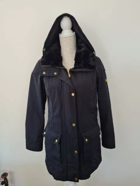 Barbour international best sale garrison jacket black