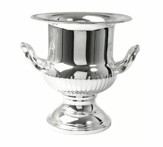 23Cm Superior Silver Plated Wine Ice Cooler Champagne Bucket Engravable Trophy