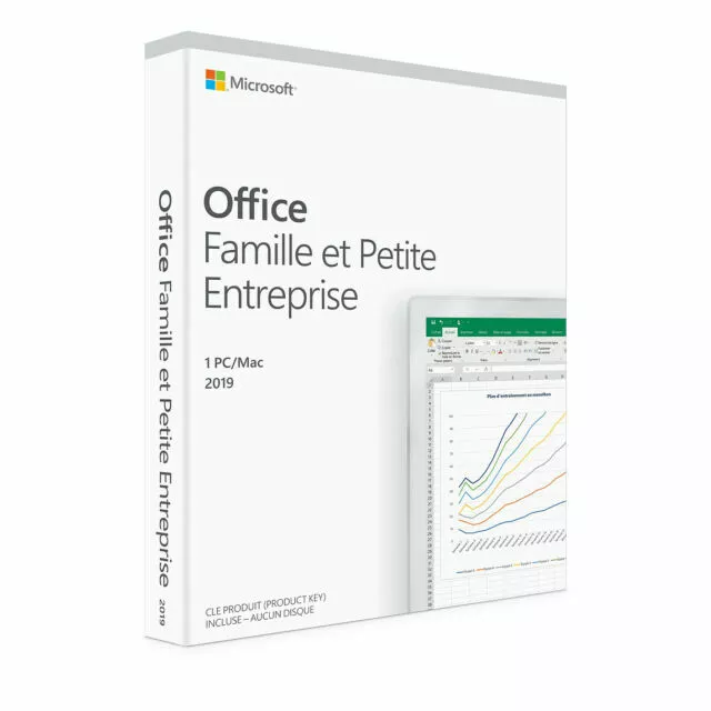 Microsoft Office Famille et Petite Entreprise 2019 Licence pour 1 PC/Mac...